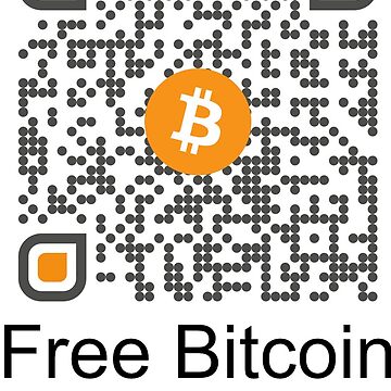 Rick Roll QR code disguised as bitcoin QR code | Greeting Card