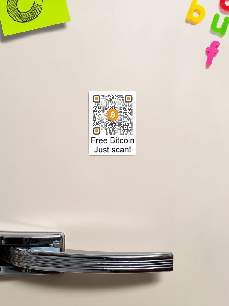 Rick Roll QR code disguised as bitcoin QR code | Greeting Card