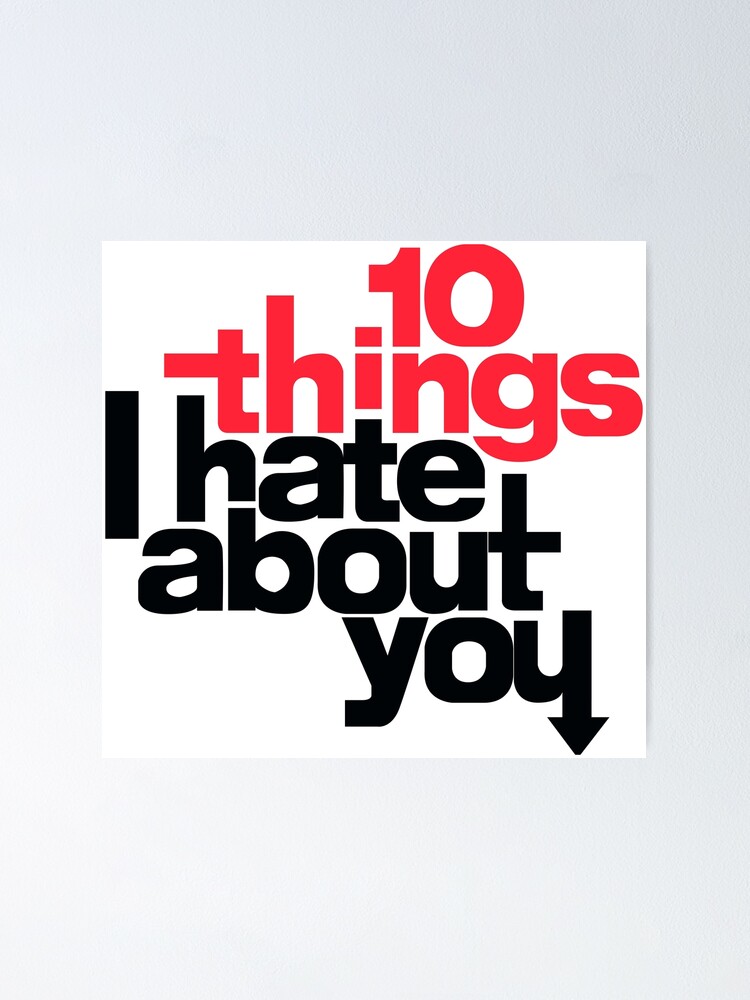 10 Things I Hate About You Title | Poster