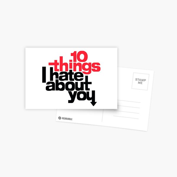 10 Things I Hate About You Title Sticker for Sale by lmesmcc