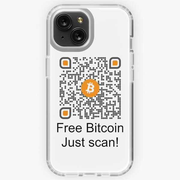 Rick Roll QR code disguised as bitcoin QR code | Greeting Card