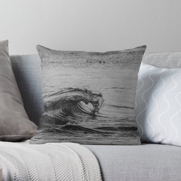 Pulse of the Ocean Throw Pillow