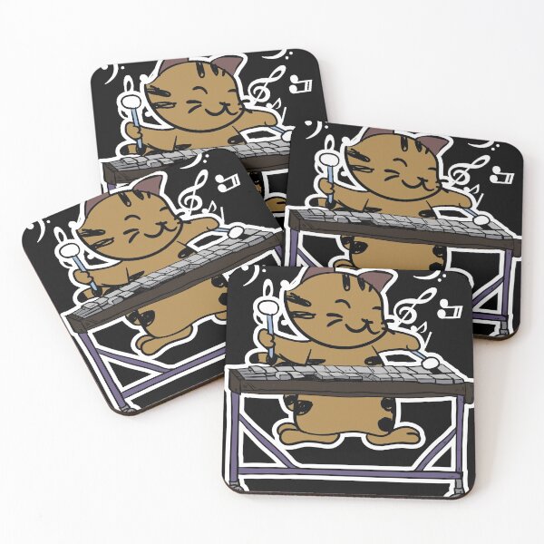 Item preview, Vibraphone Playing Kitty Cat design | Jazz Cat Marimba designed and sold by Lisbob.