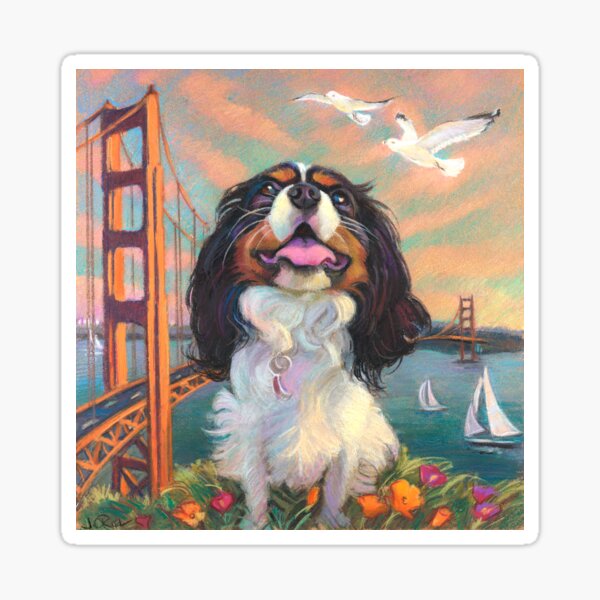 Cisco King Charles Cavalier Sticker