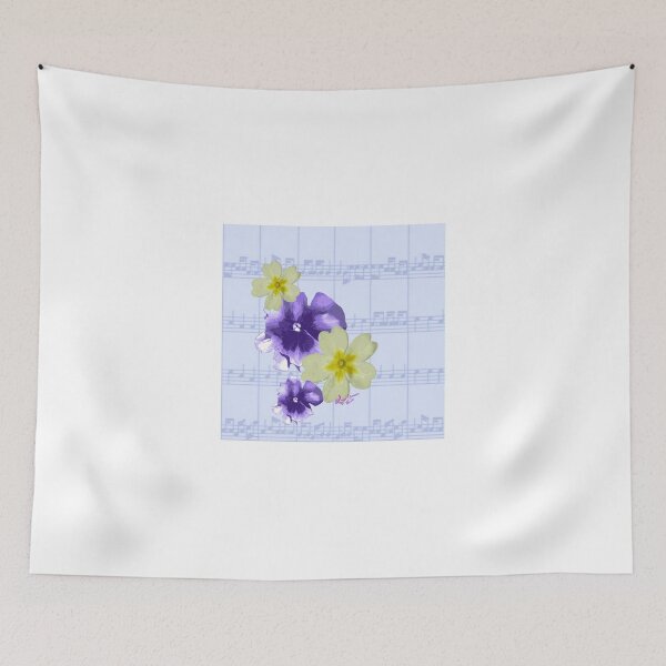 Item preview, Soft Purple & Yellow Flowers Sheet Music designed and sold by moondreamsmusic.