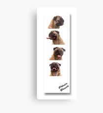 Funny Pug Dog Photo Booth Metal Print