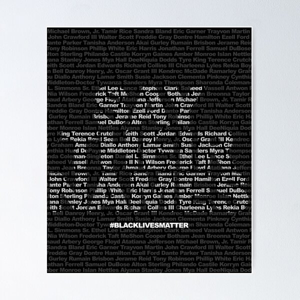 Item preview, Say Their Names: Black Lives Matter designed and sold by shaggylocks.