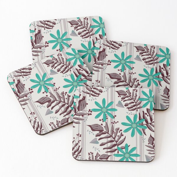 Item preview, Teal Blooms in Midnight designed and sold by Sheri42.