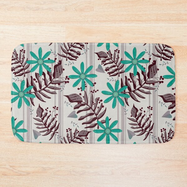 Item preview, Teal Blooms in Midnight designed and sold by Sheri42.