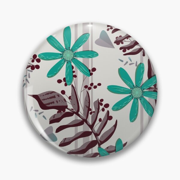 Item preview, Teal Blooms in Midnight designed and sold by Sheri42.