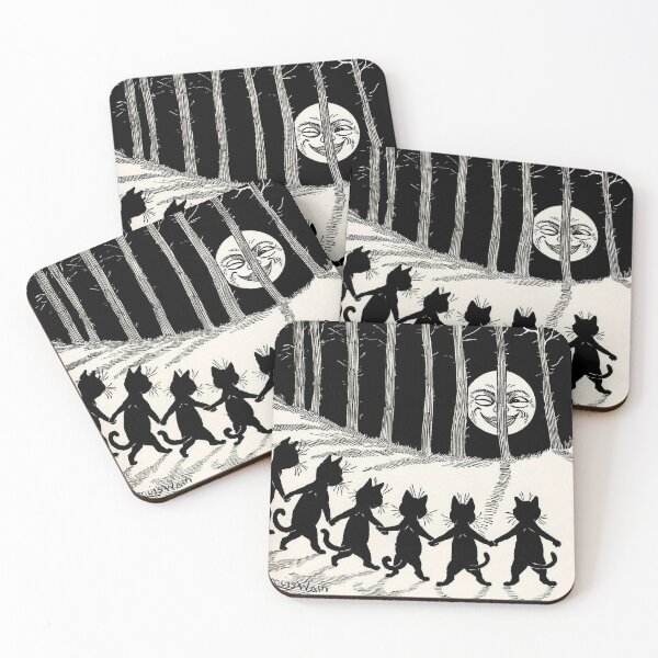 Item preview, CATS DANCING IN MOONLIGHT - Louis Wain designed and sold by DigitalEffects.