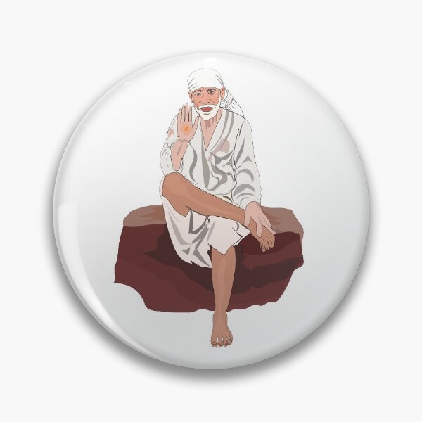 Item preview, Sai Baba of Shirdi | Sai Baba  Indian spiritual master sai baba  designed and sold by KARTICK DUTTA.