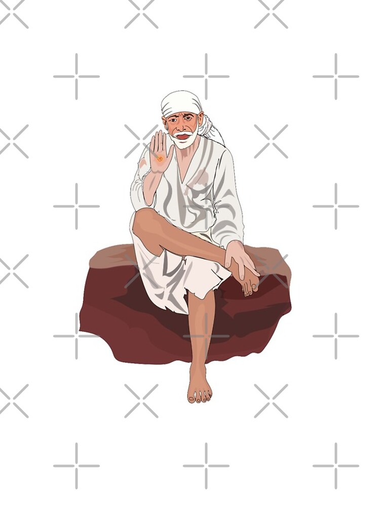 Shirdi Sai Baba Digital Art Laptop Skin for Sale by rizwanfdi