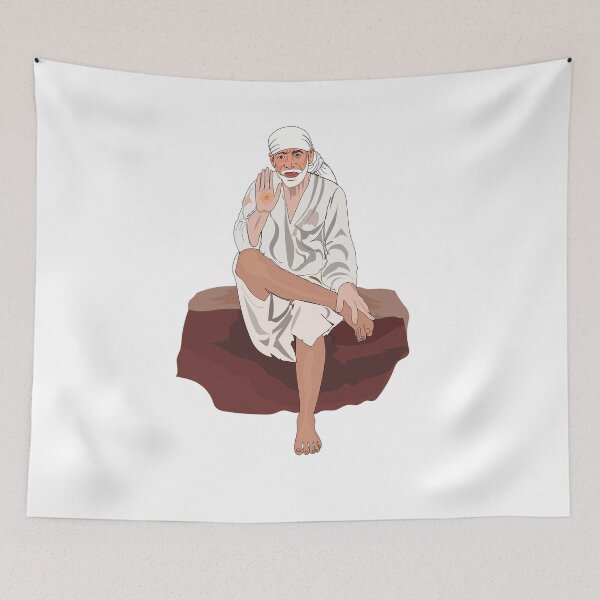 Item preview, Sai Baba of Shirdi | Sai Baba  Indian spiritual master sai baba  designed and sold by KARTICK DUTTA.