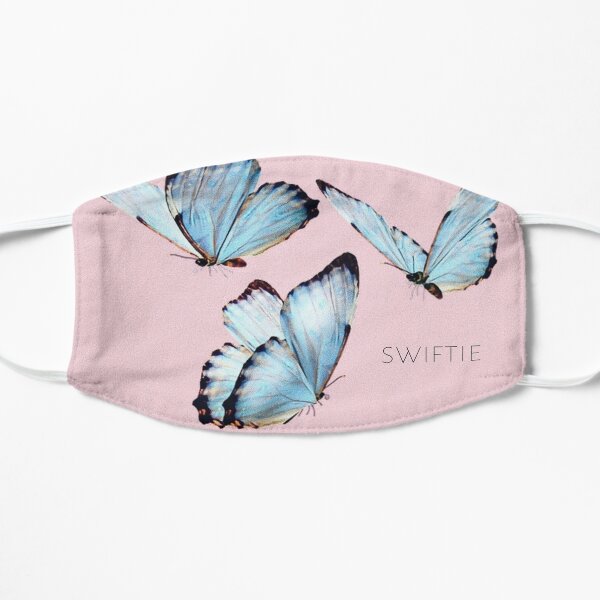 pretty design for swiftie swifties Taylor Swift ts7 lover era album song title butterfly butterflies blue pink baby light new music Mask