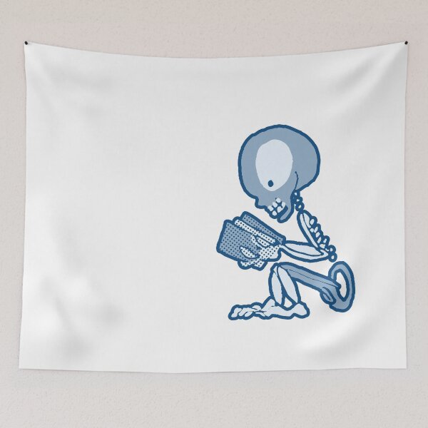 Item preview, Pins and Needles Pete Skeleton with Book designed and sold by ArgyleImp.