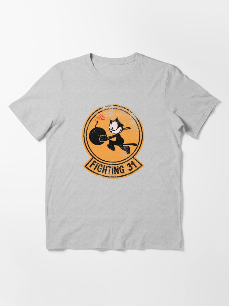 Alternate view of WW2 VFA-31 Tomcatters Squadron Patch Shirt Gear Essential T-Shirt