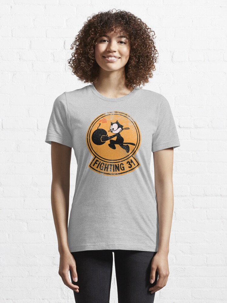 Alternate view of WW2 VFA-31 Tomcatters Squadron Patch Shirt Gear Essential T-Shirt