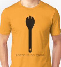 There is no spoon - Black Unisex T-Shirt