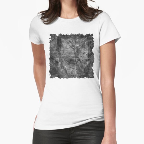 The Atlas of Dreams - Plate 32 (b&w) Fitted T-Shirt