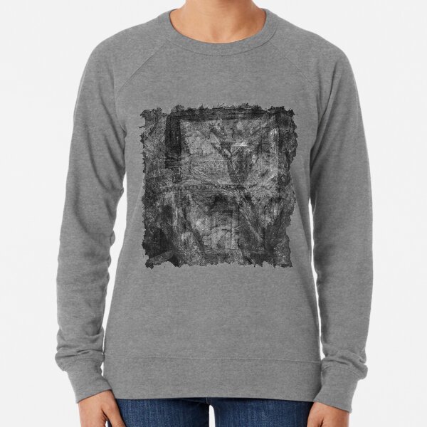 The Atlas of Dreams - Plate 32 (b&w) Lightweight Sweatshirt