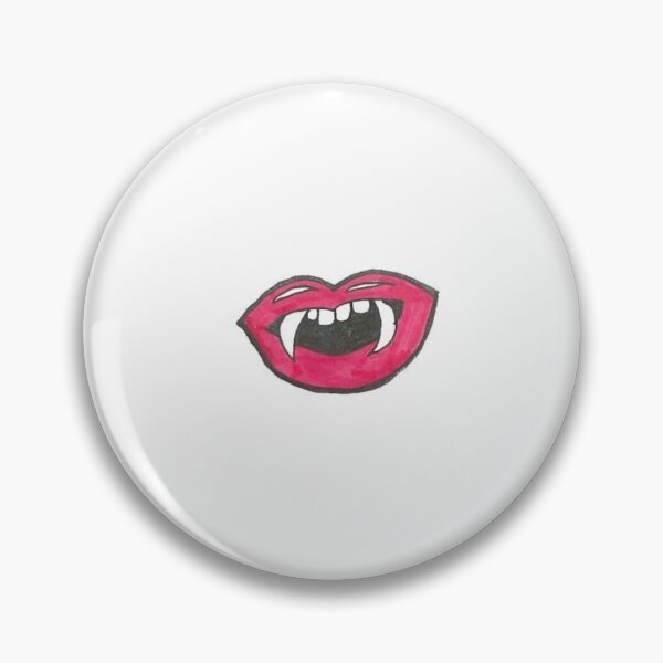 Item preview, Vampire Lips Sticker Fangs Red Teeth Cute Trendy Goth Aesthetic  designed and sold by rochelledw.