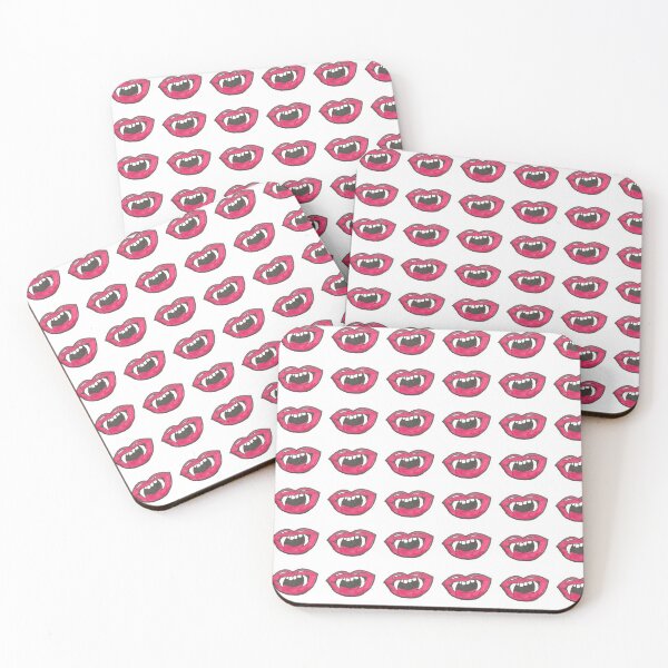 Item preview, Vampire Lips Sticker Fangs Red Teeth Cute Trendy Goth Aesthetic  designed and sold by rochelledw.