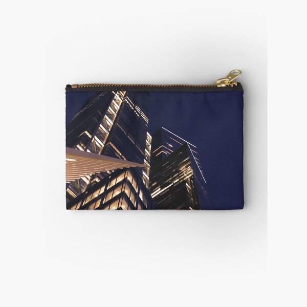 Item preview, Nighttime building shot in New York designed and sold by cloudedsunset.