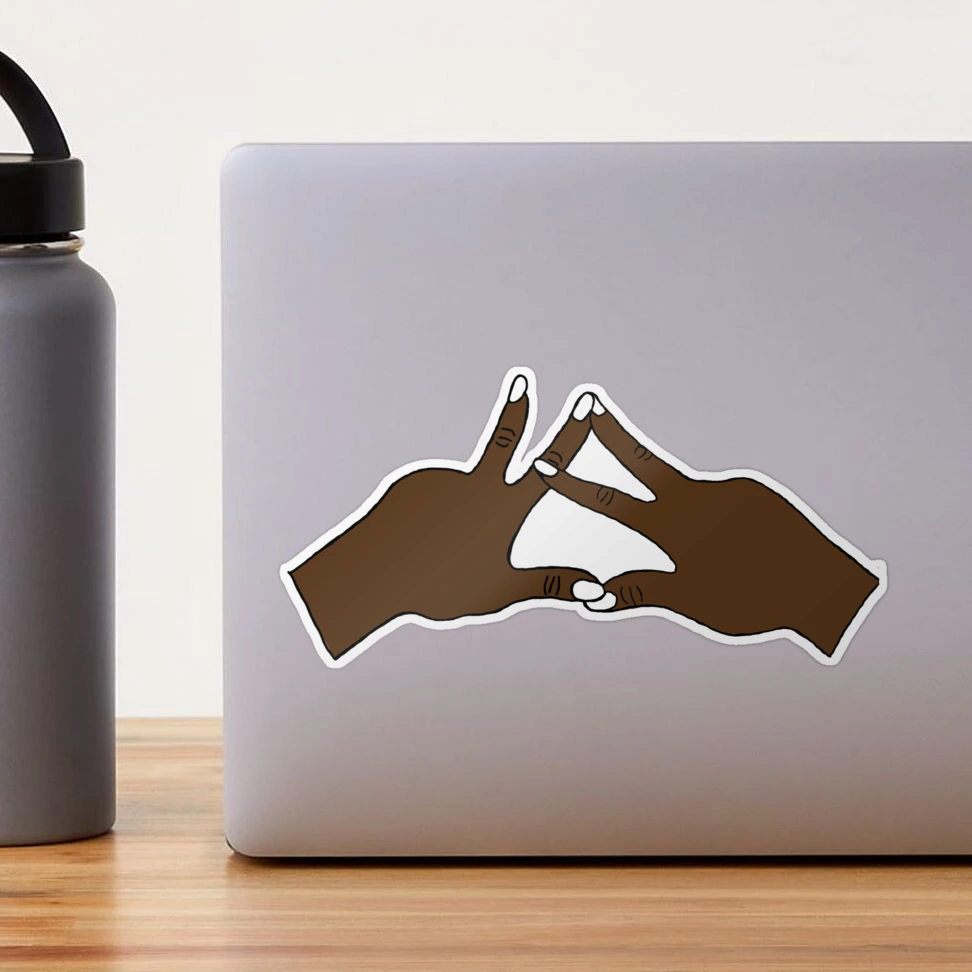 theta hand sign (dark)