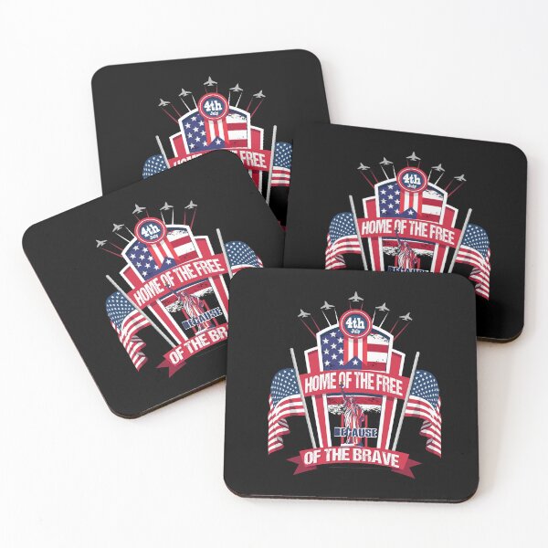 Item preview, Home of the Free Because of the Brave 4th of July Independence Day Holiday T shirt designed and sold by Sal's T Shirts and Designs.