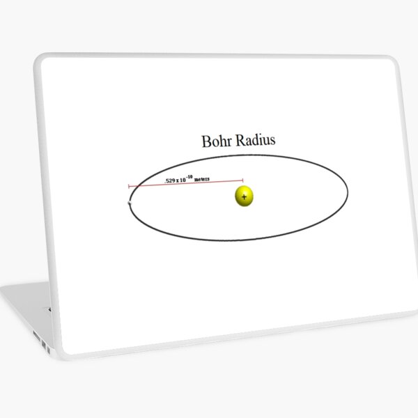Bohr Radius, Atomic Physics Laptop Skin
