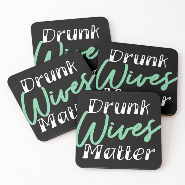 Item preview, Drunk Wives Matter print, Funny Alcohol Tee designed and sold by Lisbob.