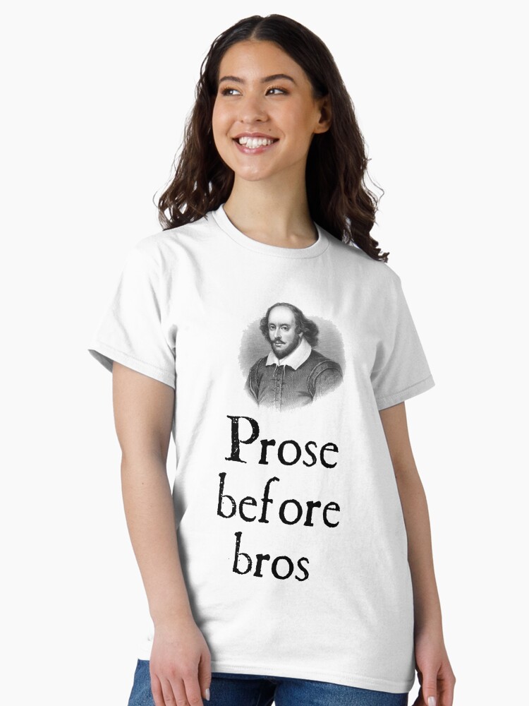 Thumbnail 2 of 7, Classic T-Shirt, Prose before bros designed and sold by BookwormDesigns.