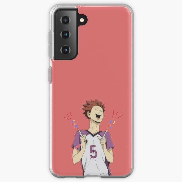 tendou satori shooting happiness out of his fingers Samsung Galaxy Soft Case