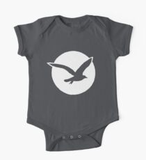 La Mouette Blanche - weißer Seagul Baby Body Kurzarm