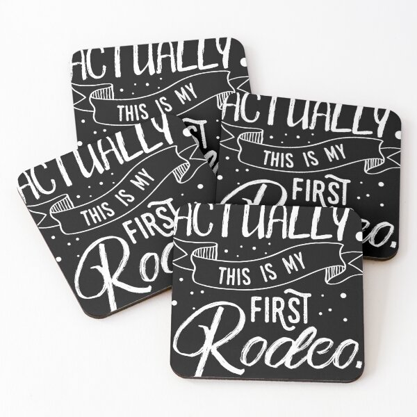 Item preview, Funny Actually, This IS My First Rodeo Joke print designed and sold by Lisbob.