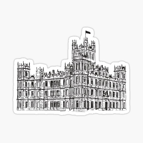 Downton Abbey Castle  Sticker