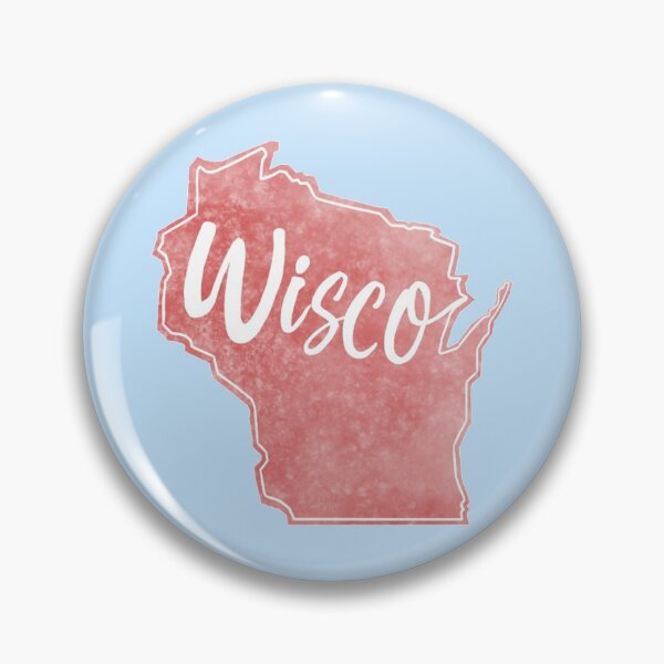 Item preview, Wisconsin Map Sticker designed and sold by Drawingvild.