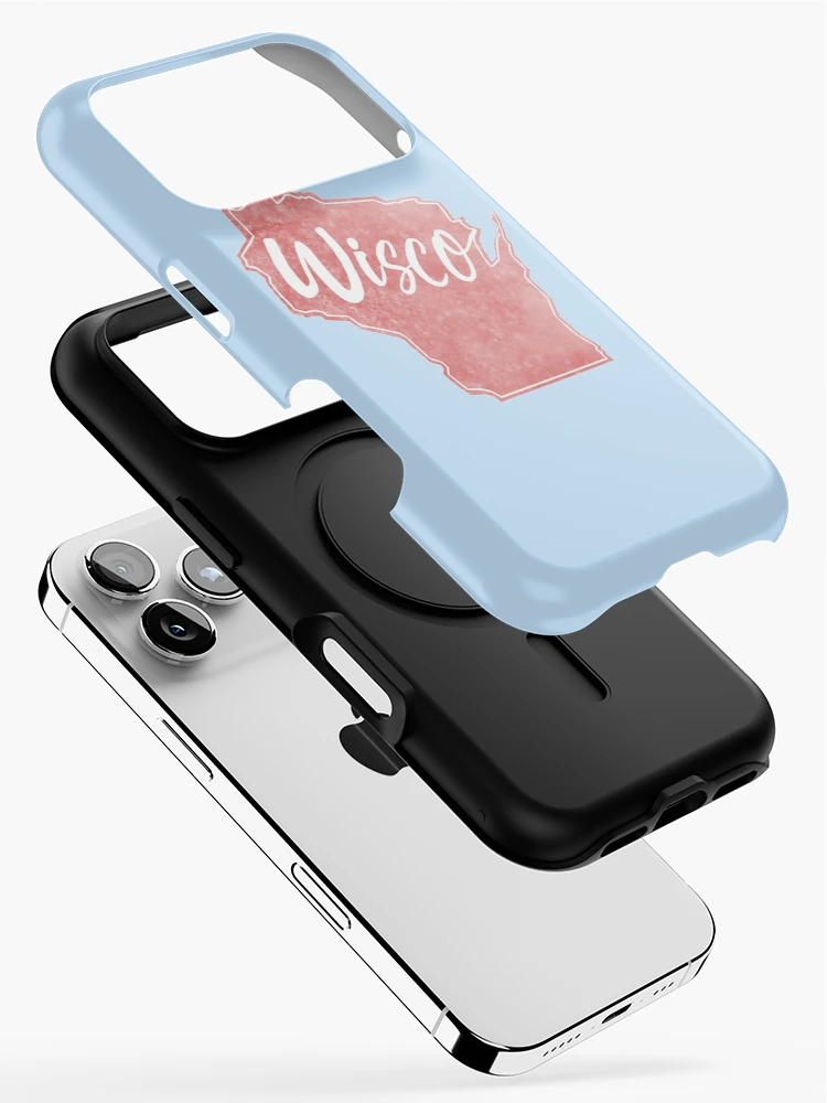 Thumbnail 2 of 4, iPhone Case, Wisconsin Map Sticker designed and sold by Drawingvild.