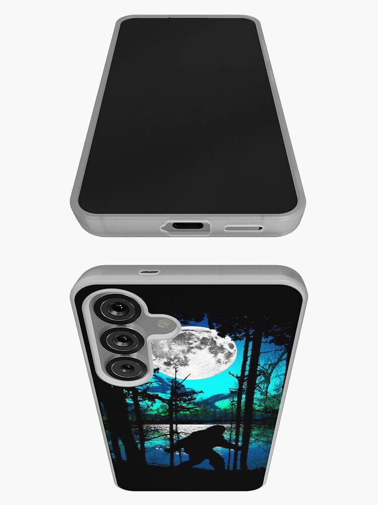 Thumbnail 3 of 4, Samsung Galaxy Phone Case, Bigfoot Moon designed and sold by robotface.