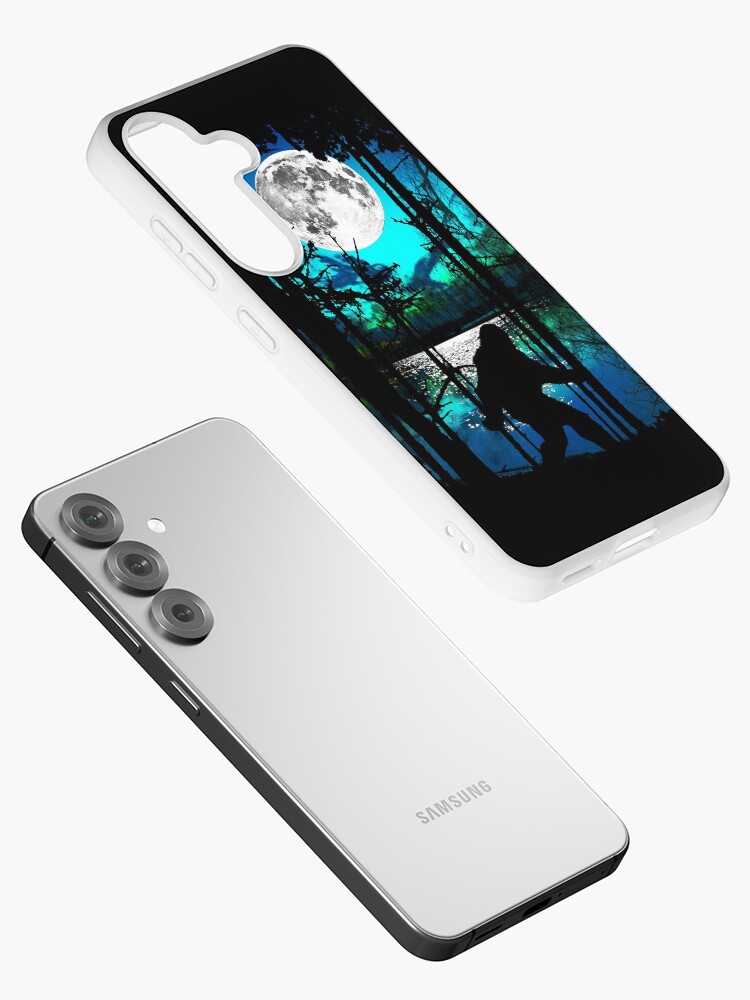 Thumbnail 2 of 4, Samsung Galaxy Phone Case, Bigfoot Moon designed and sold by robotface.
