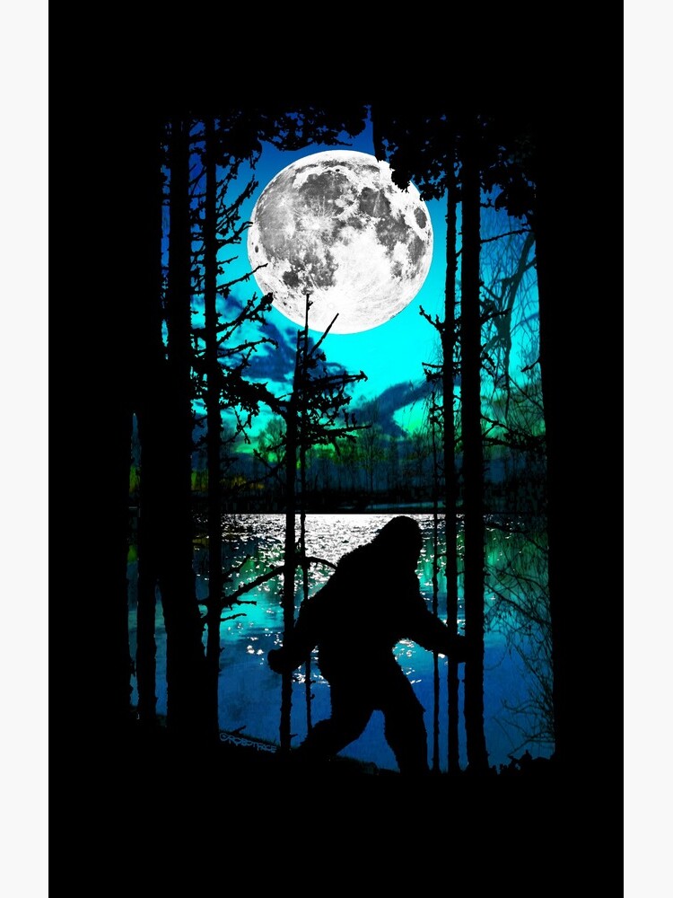 Thumbnail 4 of 4, Samsung Galaxy Phone Case, Bigfoot Moon designed and sold by robotface.