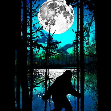 Artwork thumbnail, Bigfoot Moon by robotface