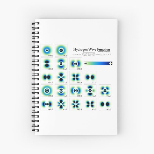 Hydrogen Wave Function Spiral Notebook