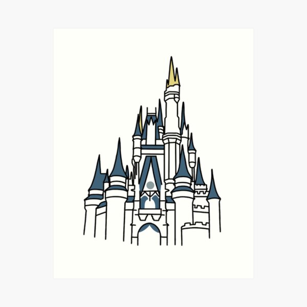 Disney Castle Art Prints For Sale Redbubble