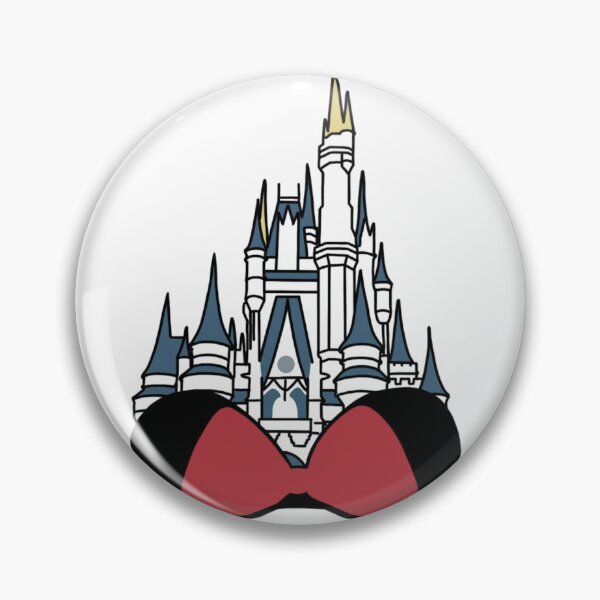 Item preview, cinderella's castle outline with minnie mouse ears designed and sold by ekmdesigns.