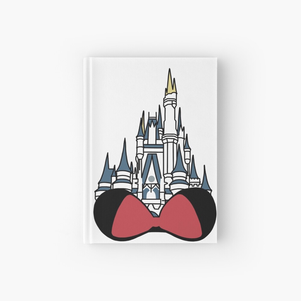 Sticker Contour Du Chateau De Cendrillon Avec Des Oreilles De Minnie Mouse Par Ekmdesigns Redbubble