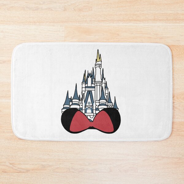 Item preview, cinderella's castle outline with minnie mouse ears designed and sold by ekmdesigns.