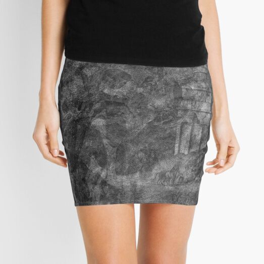 The Atlas of Dreams - Plate 28 (b&w) Mini Skirt