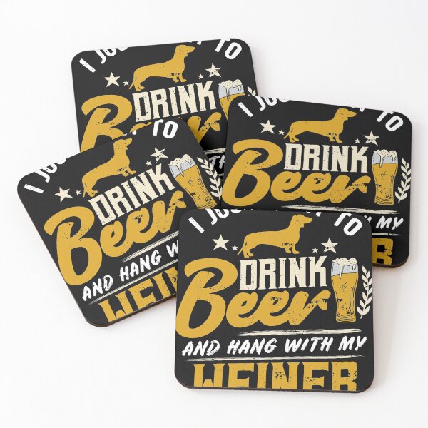 Item preview, Drink Beer Weiner Dog Lover Funny Gift product designed and sold by Lisbob.